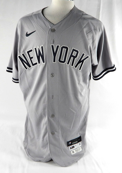 2021 New York Yankees Tyler Wade #14 Game Issued Grey Jersey 44 188