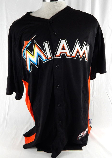 2014-16 Miami Marlins Grant Dayton #30 Game Used Black Jersey BP ST 48 895