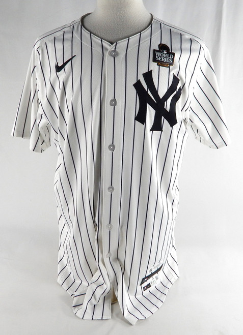 2024 New York Yankees Jake Cousins #61 Game Issued White Jersey World Series P 5