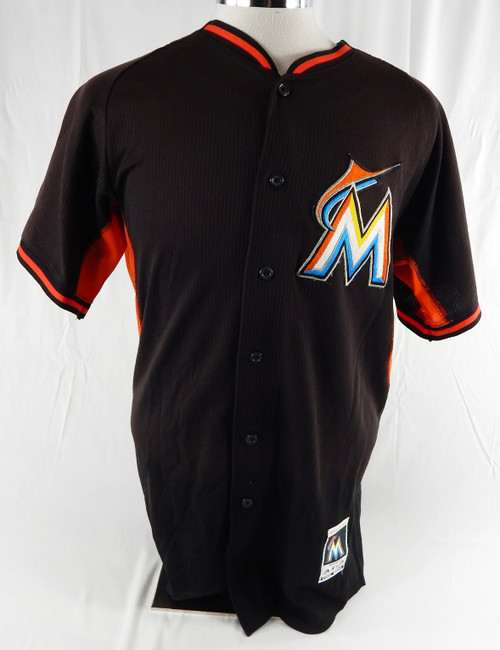 2014-16 Miami Marlins Gomez #13 Game Used Black Jersey BP ST 44 063