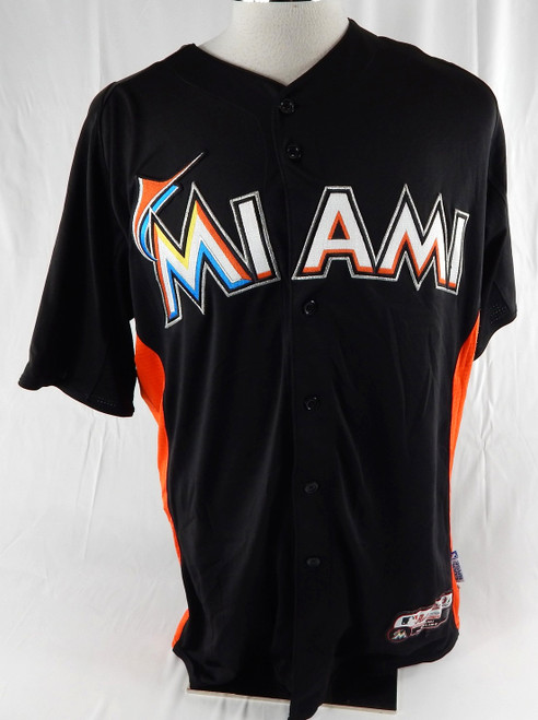 2014-16 Miami Marlins Joel Tamares #98 Game Used Black Jersey BP ST 44 060