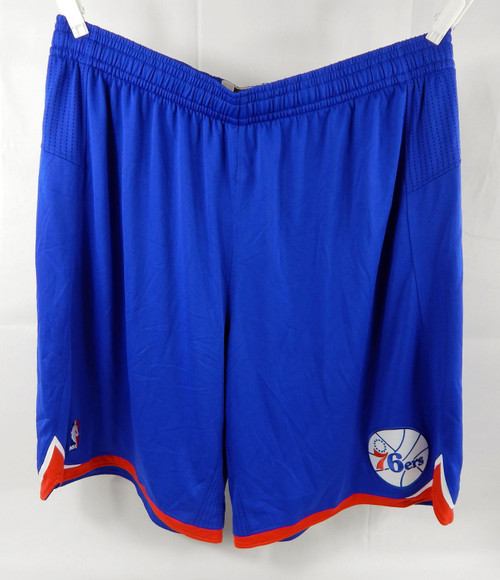 2011-12 Philadelphia 76ers Game Issued Blue Shorts 4XL 485