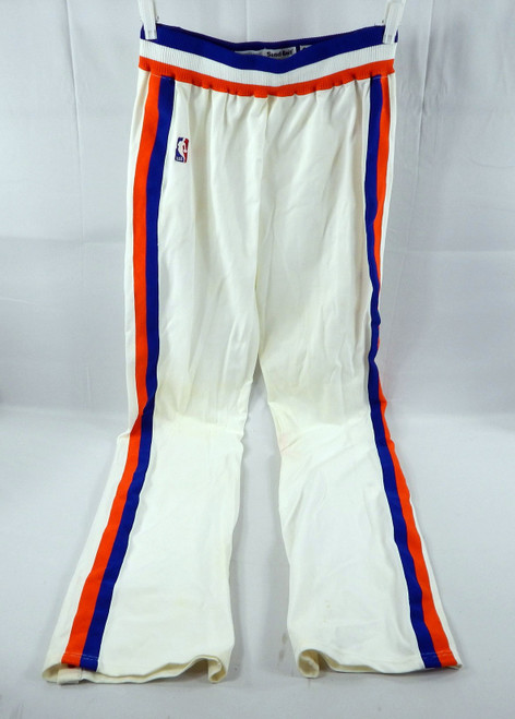 1988-89 Cleveland Cavaliers Game Issued White Warm Up Pants 36 216