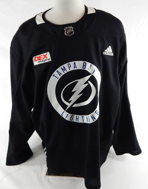 2024 Tampa Bay Lightning Dylan Gill #57 Game Used Black Practice Jersey 56 587