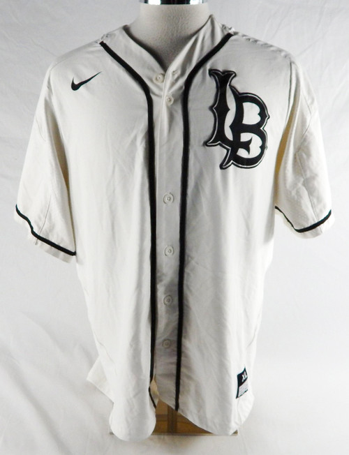 2019 Long Beach State Dirtbags #39 Game Used White Jersey Baseball XL 589