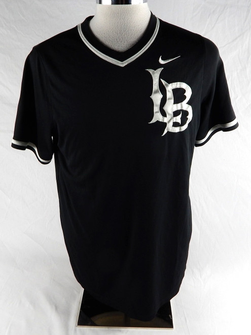 2021 Long Beach State Dirtbags #31 Game Used Black Jersey Baseball L 634