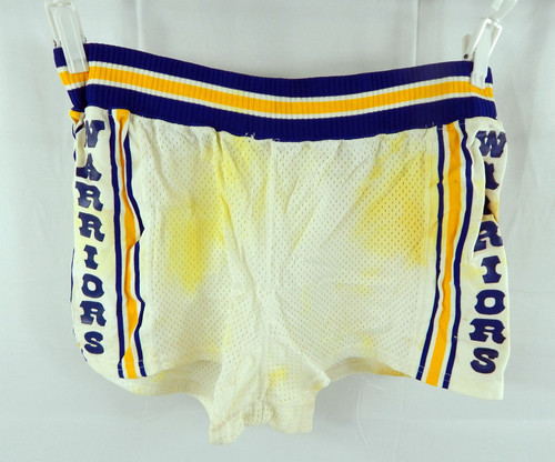 1980s Golden State Warriors #32 Game Used White Shorts 36 807