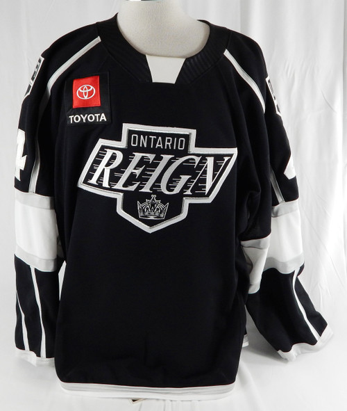 2021-22 Ontario Reign Andrew Nielsen #44 Game Used Black Jersey 58 435