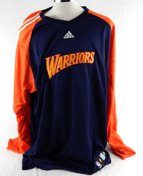 2007-10 Golden State Warriors Game Issued Navy Shooting Shirt 3XL 855