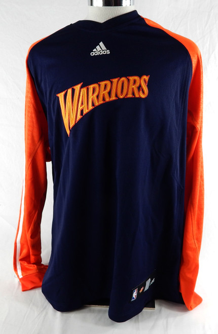 2007-10 Golden State Warriors Game Issued Navy Shooting Shirt 2XL 873