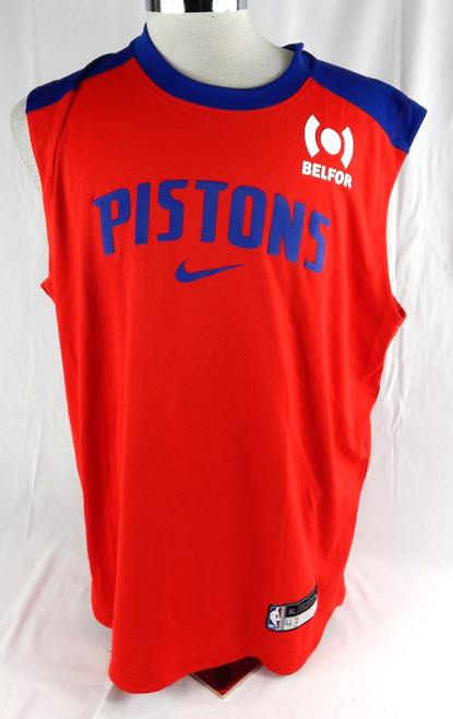 2024-25 Detroit Pistons Lindy Walters #43 Game Used Red Tank Top Shirt XL 579
