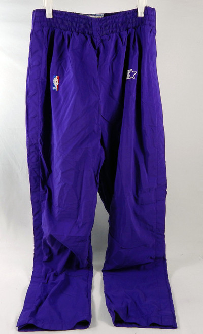 1997-98 Charlotte Hornets Dell Curry #30 Game Used Purple Warm Up Pants 36 352