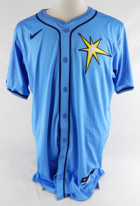 2024 Tampa Bay Rays Chad Mottola #51 Game Issued Blue Jersey 46 052