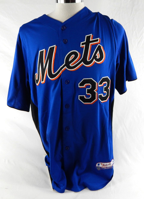 2011 New York Mets Taylor Buchholz #33 Game Issued Pos Used Blue Jersey BP ST 8