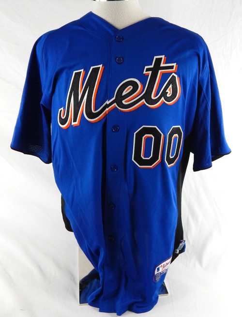 2011 New York Mets Bat Boy #0 Game Issued Blue Jersey BP ST 46 416