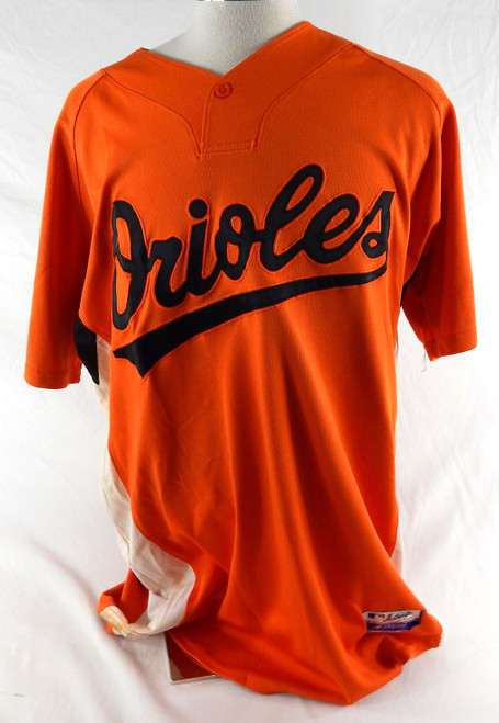2007-08 Baltimore Orioles Dudley Leonora #37 Game Used Orange Jersey BP ST 48 2