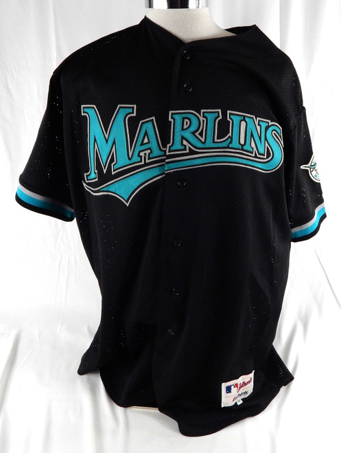 1999-02 Florida Marlins Armando Almanza #55 Game Used Black Jersey BP ST 50 030