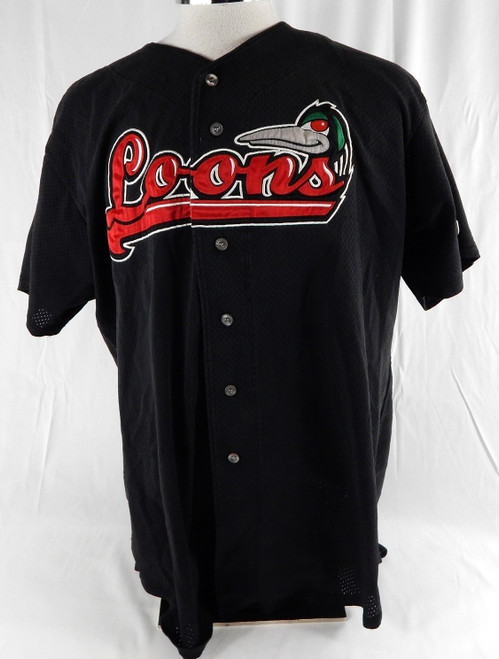 2000s Great Lakes Loons #29 Game Used Black Jersey 736