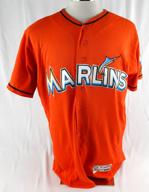 2012-17 Miami Marlins Jesus Merchan #26 Game Used Orange Jersey 46 066