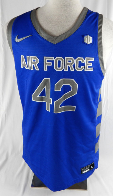 2022-23 Air Force Falcons #42 Game Used Blue Jersey Basketball L DP99200