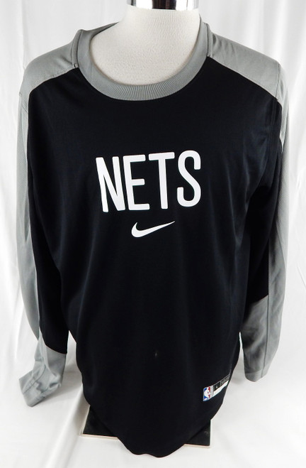 2024-25 Brooklyn Nets Game Issued Black Shooting Shirt L 136