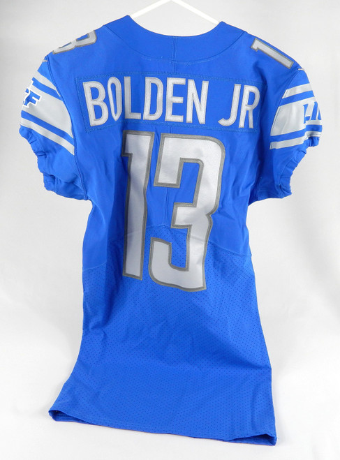 2021 Detroit Lions Victor Bolden #13 Game Issued Blue Jersey 38 DP65565