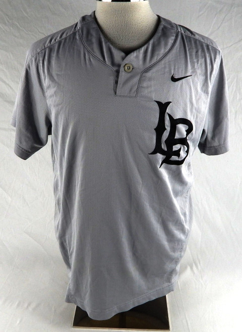 2021 Long Beach State Dirtbags #40 Game Used Grey Jersey Baseball L 675