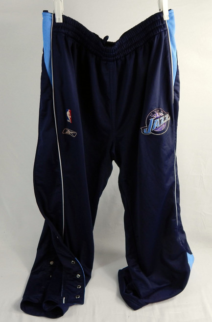 2004-05 Utah Jazz #15 33 Game Used Navy Warm Up Pants 2XL 820