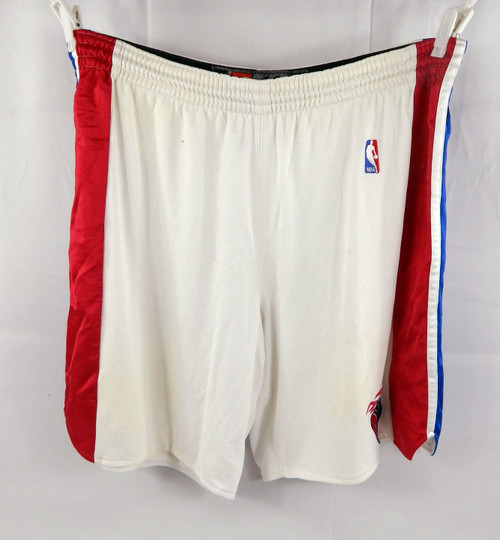 2000s Detroit Pistons #12 Game Used White Shorts 44 818