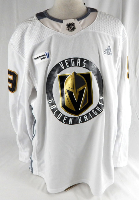 2023 Vegas Golden Knights Jackson Hallum #59 Game Used White Practice Jersey DC1