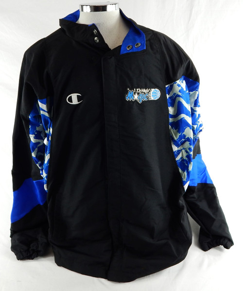 1997-98 Orlando Magic Derek Strong #33 Game Used Black Warm Up Jacket 50 672