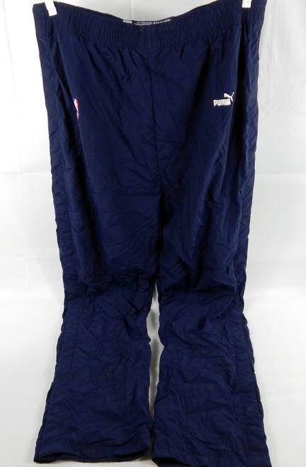 1999-00 Golden State Warriors Erick Dampier #25 Game Used Navy Warm Up Pants 3