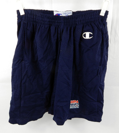 2006-07 Team USA Basketball Game Issued Navy Practice Shorts XL 301