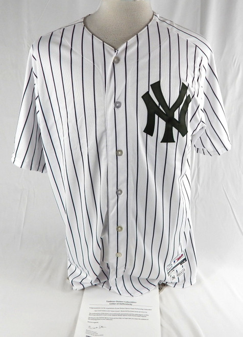 2017 New York Yankees Blank Game Issued White Jersey Memorial Day 46 668