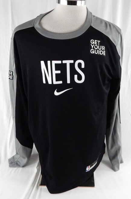 2024-25 Brooklyn Nets Dariq Whitehead #0 Game Used Black Shooting Shirt L 117