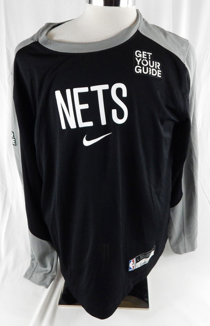 2024-25 Brooklyn Nets Reece Beakman #4 Game Used Black Shooting Shirt L 124
