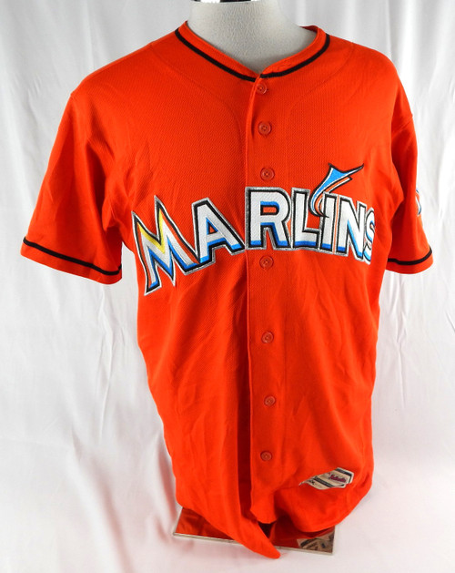 2012-17 Miami Marlins Baez #65 Game Used Orange Jersey 46 069