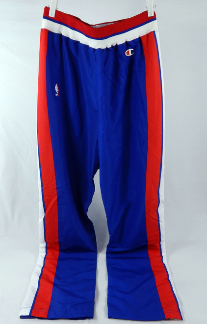 1993-94 Detroit Pistons Game Issued Blue Warm Up Pants 36 383
