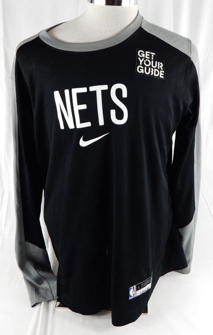 2024-25 Brooklyn Nets Noah Clowney #21 Game Used Black Shooting Shirt L 141