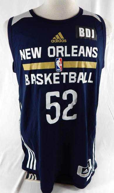 2015-16 New Orleans Pelicans James #52 Game Issued Navy Practice Jersey L 397