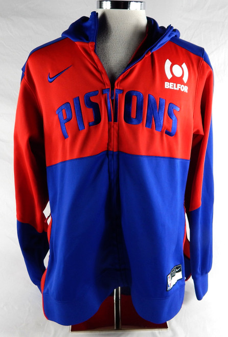 2024-25 Detroit Pistons Ron Harper Jr #13 Game Used Red Warm Up Jacket L 412