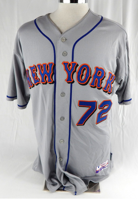 2011 New York Mets Kirk Nieuwenhuis #72 Game Issued Pos Used Grey Jersey 48 191
