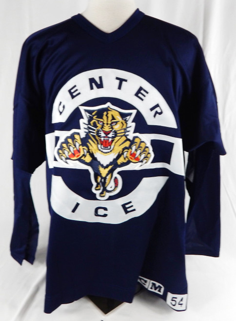 1990s Florida Panthers Marcus Nilson #51 Game Used Navy Practice Jersey 54 5