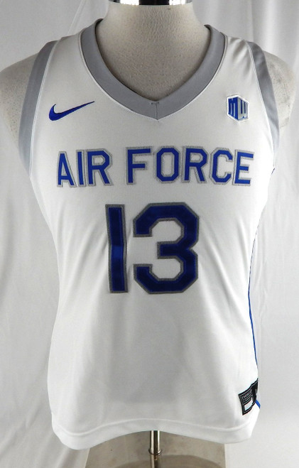 2022-23 Air Force Falcons #13 Game Used White Jersey Basketball L 238