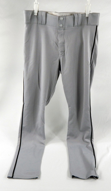 2012 Miami Marlins Joe Espada #4 Game Used Grey Baseball Pants Size 34 76