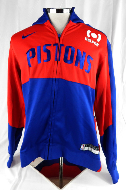 2024-25 Detroit Pistons Jaden Ivey #23 Game Used Red Warm Up Jacket L 572