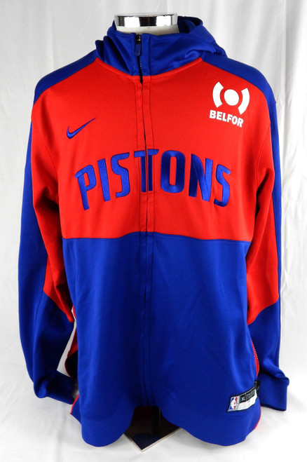 2024-25 Detroit Pistons Paul Reed #7 Game Used Red Warm Up Jacket XL 573