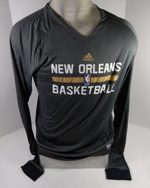 2014-15 New Orleans Pelicans Team Issued Grey Longsleeve Training Shirt 3XL+2 0