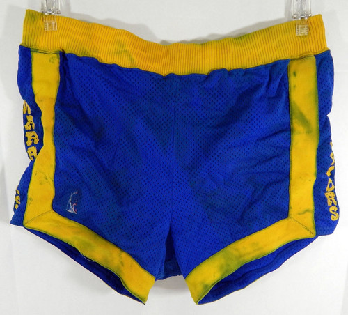 Golden State Warriors #33 Game Used Blue Game Shorts Sandk Knit 38 454