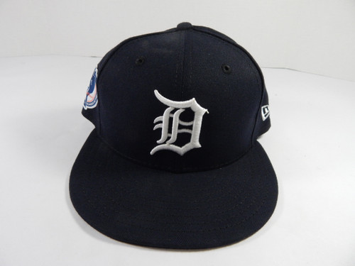 2021 Detroit Tigers Game Issued Pos Used Navy Hat Jack Morris Retirement P 7 4